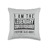 Developer Birthday Born Computer-Programmer Throw Pillow