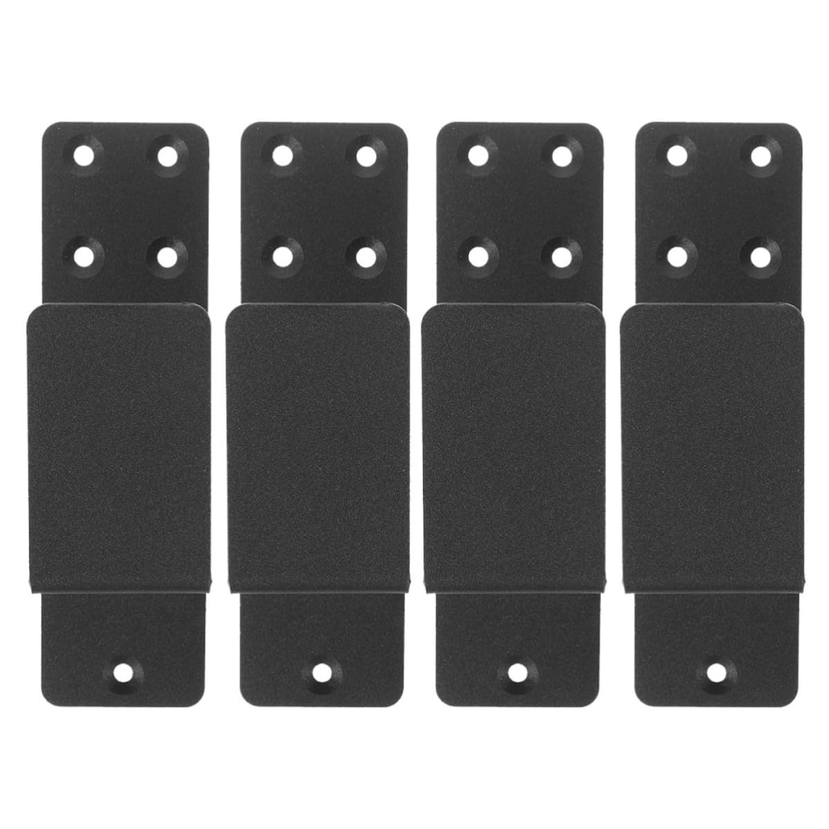 Supports de Barricade en Acier Noir pour Porte de Grange et Sous-sol, Barre de Sécurité Robuste en U Assurant Stabilité et Maintien Sécurisé