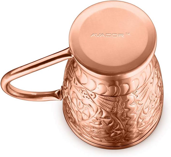 ® Set of 4 HAND ENGRAVED Pure Copper Moscow Mule Mugs with Shot Glass and Straws 16 Oz. Elegant Exclusive Modern Set for Special Occasions | Gifting | Wedding Favors (4 pc Moscow Mule Engraved) thumbnail