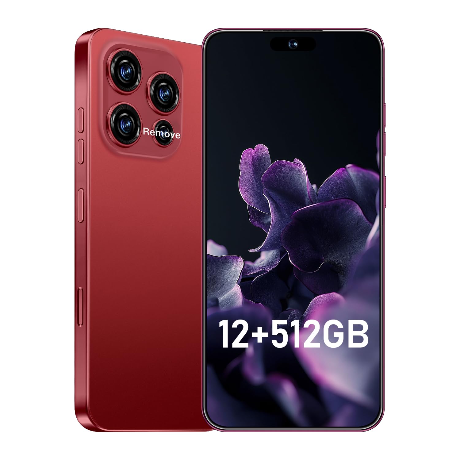 LOJSMA Unlocked 16PM Smartphone: 6.99" HD+ Display, 7000mAh Long-Lasting Battery, 12GB+512GB Massive Storage, 108MP AI Camera, High Performance