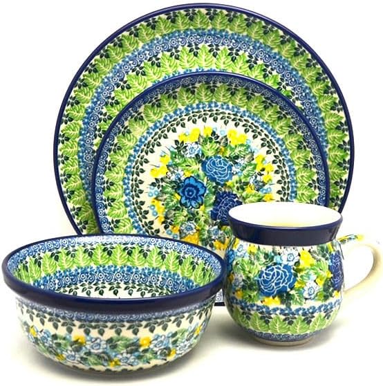 Polish Pottery 4-pc. Place Setting with Standard Bowl - Unikat Signature - U3677
