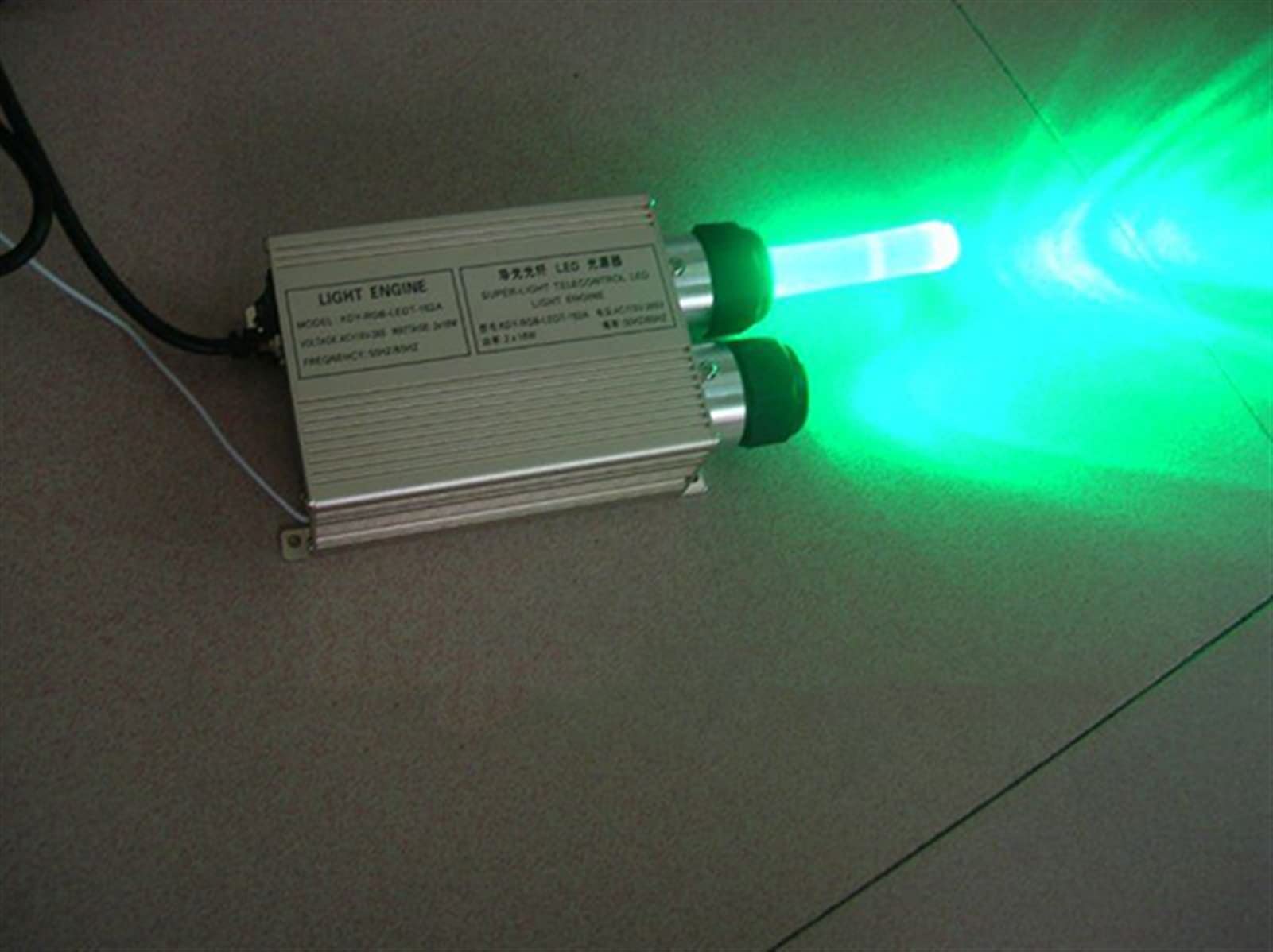 Złoto Rgb. Podwójna głowica 32W silnik światłowodowy 2 * 16W z pilotem Wysoka Wydajność