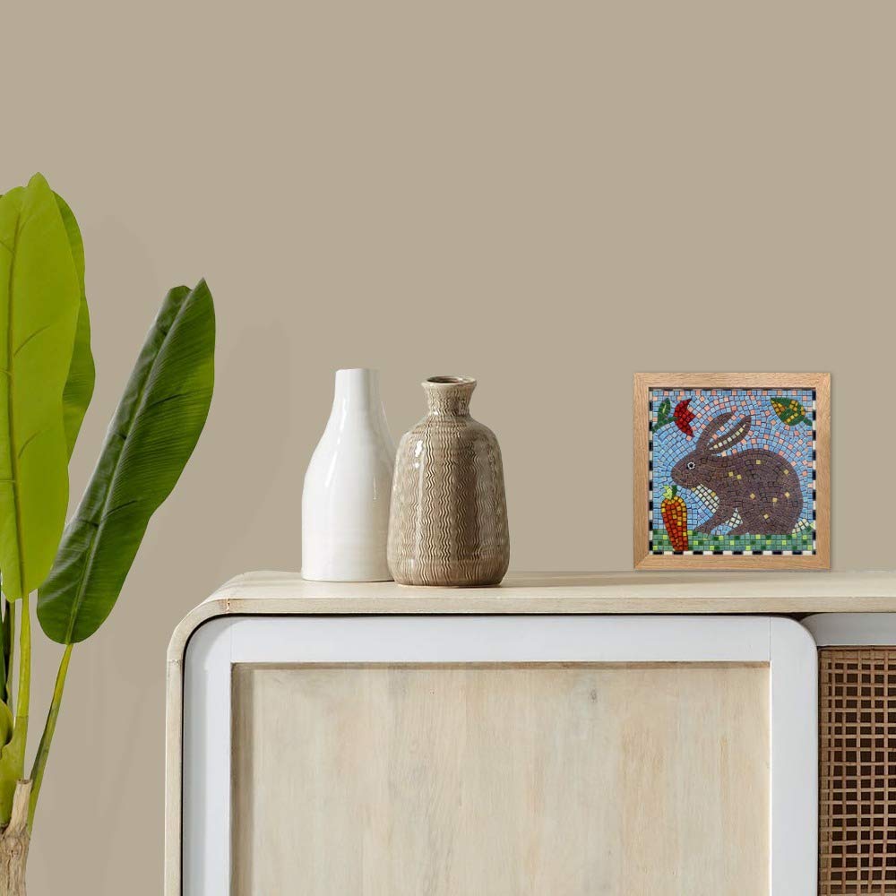Kit de mosaïque carré 17,8 cm ou 20 cm Lapin