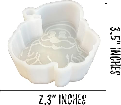 Miniatura 3 de Molde Freshie de Santa Claus para perlas aromáticas curadas perfumadas  3.5 pulgadas de largo x 2.3 pulgadas de ancho x 0.8 pulgadas de profundidad
