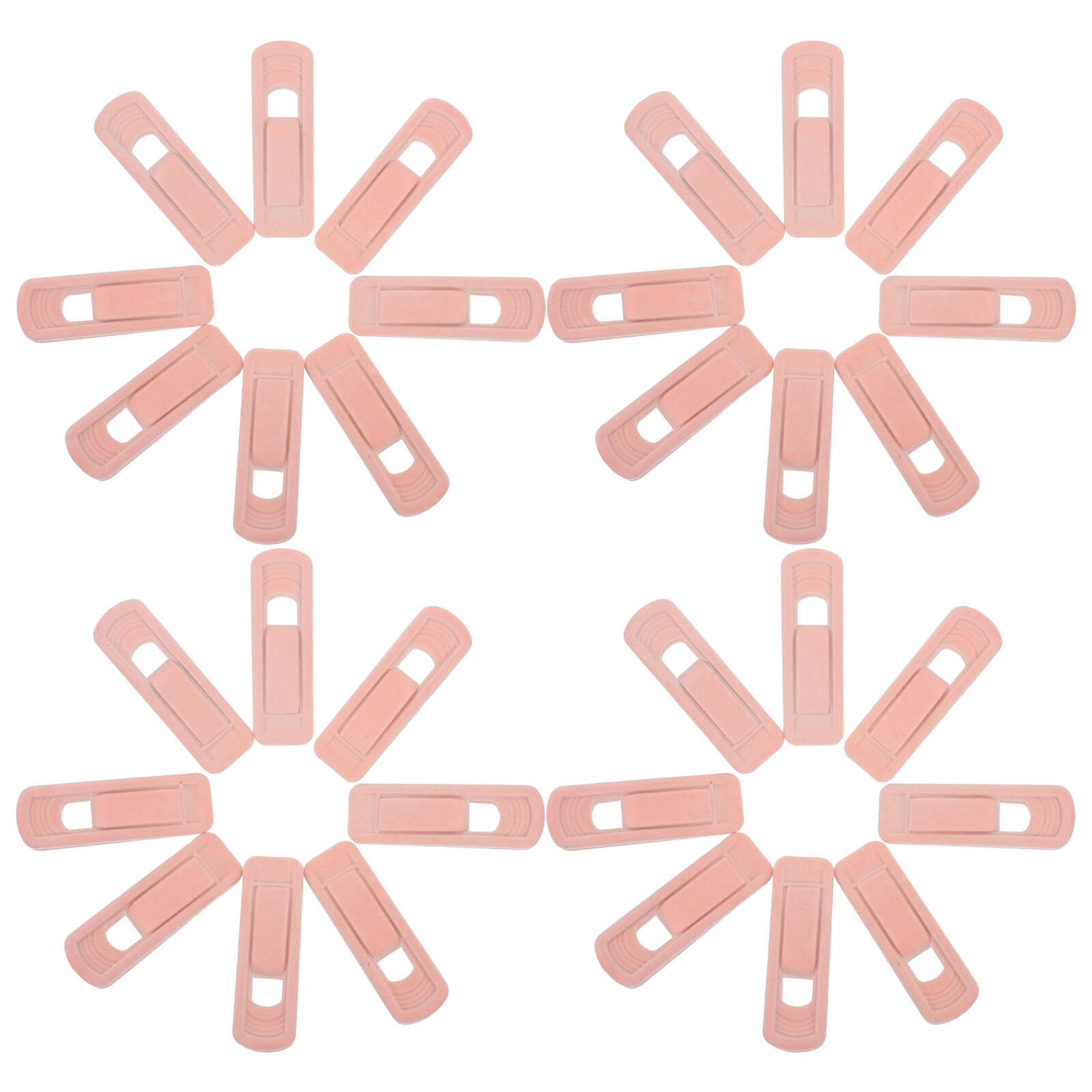 50 Piezas Pinzas de Plástico para Ropa 50 Unidades, Pinzas de Terciopelo Antideslizantes Rosa, Resistentes al Viento para Colgar Toallas, Pantalones y Faldas, Uso Doméstico y