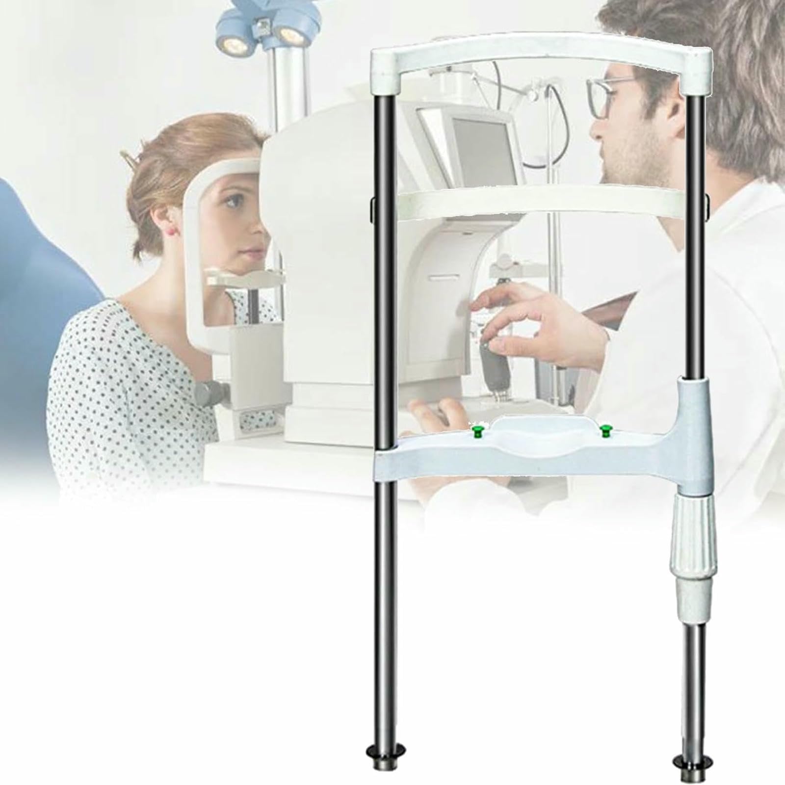 Akcesoria optometryczne do wsparcia czoła z pokrętłem regulacji wysokości, trening wzroku, podpórka podbródka dla stabilności i komfortu