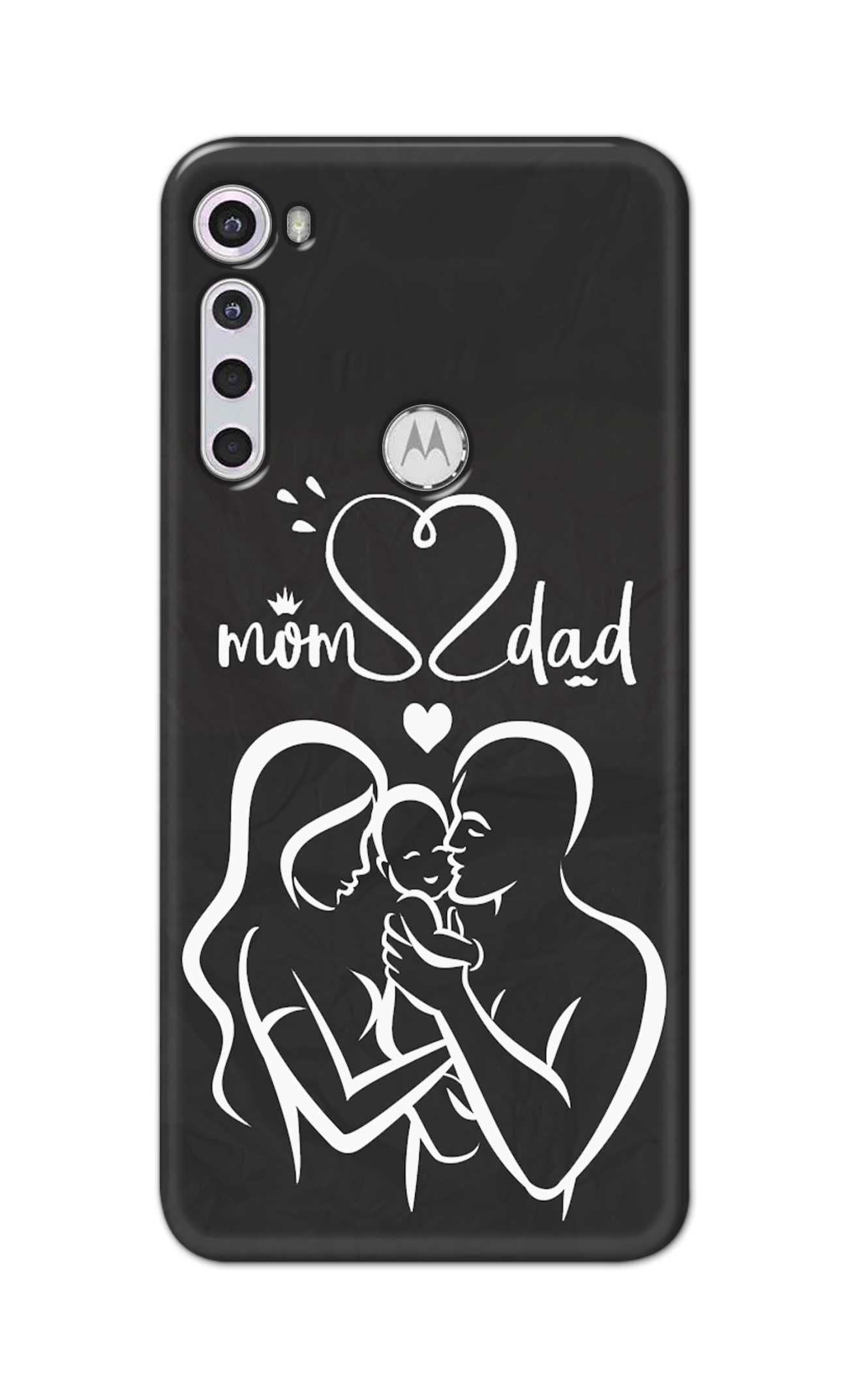 TweakyMod Designer Printed Hard Case | Family Love Back Cover Compatible with Motorola ONE Fusion Plus