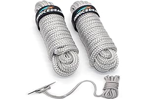 Double Braided 3/8" x 15' Marine Ropes: Ultimate Strength for Boats