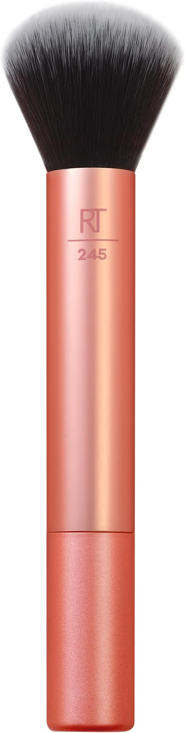 Real Techniques Everything Face Makeup Brush, Flawless Finish, Streak Free Makeup Application, For Foundation, Concealer, and Powder Makeup Application, Orange,1 Count