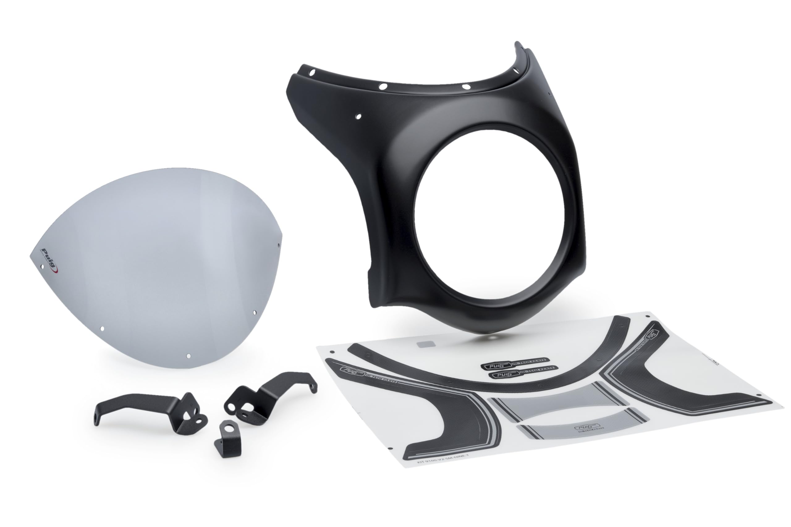 Puig 21962H Retro Fairing Vintage Design, and Optimal Protection, Color Smoked
