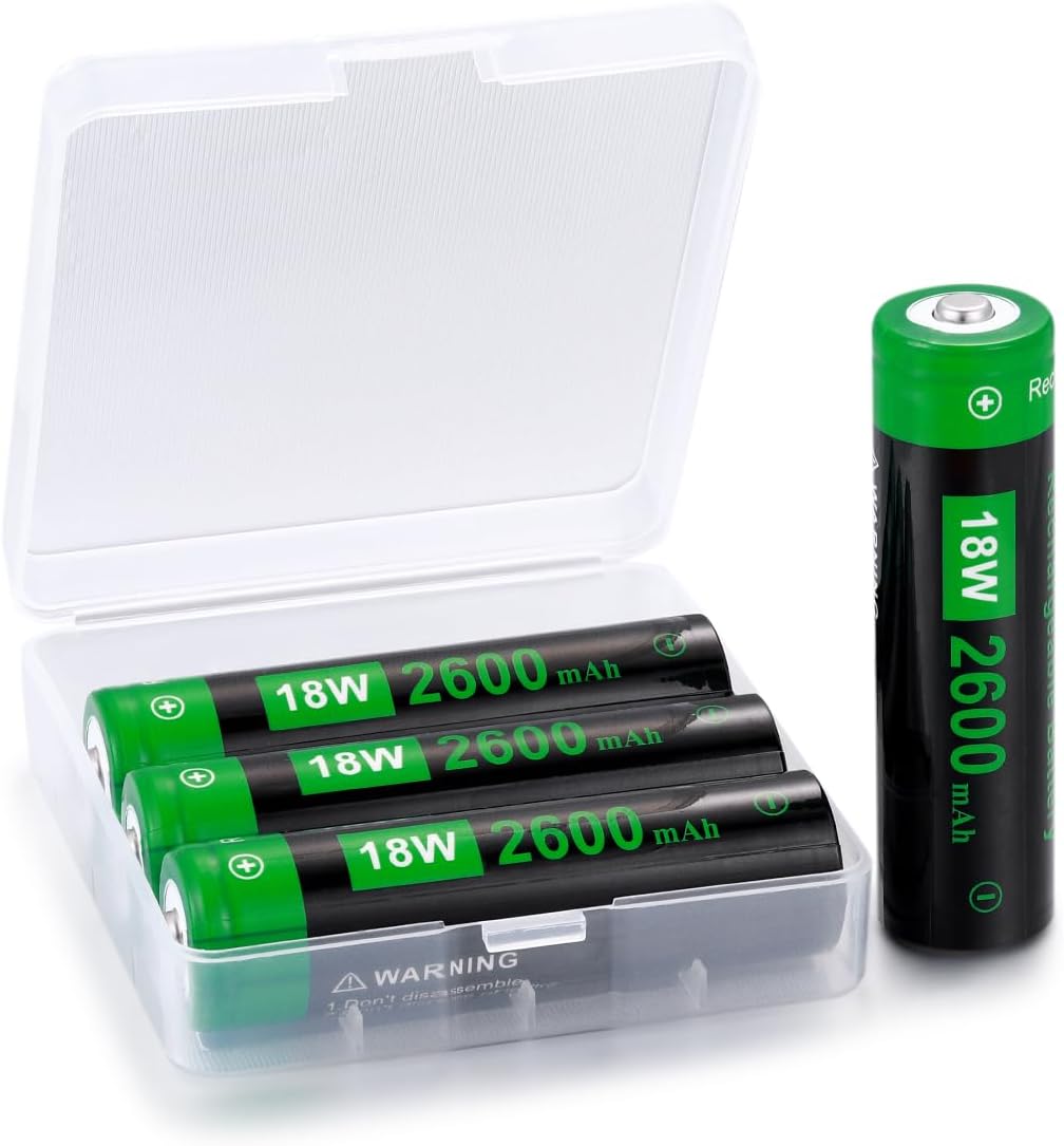 18W Rechargeable Battery case Set – Ideal for Flashlights, Headlamps, Doorbells, RC Cars & Outdoor Garden Lights