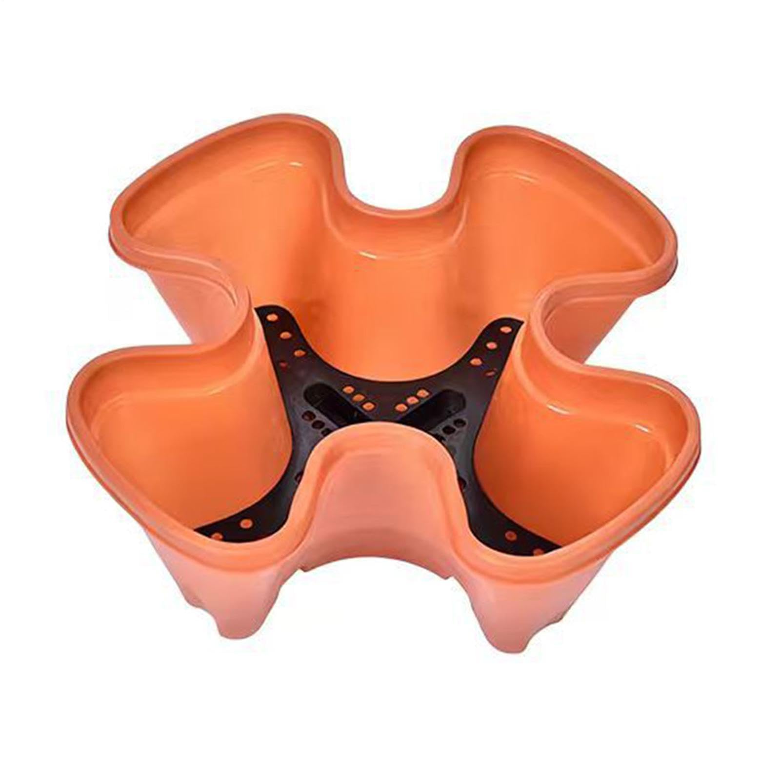 Generico Vaso per Fragole 4 Piani con Sottovaso Rimovibile | Fioriera a Torre da Giardino per Piante da e Frutto Indoor Outdoor Casa Ufficio Ingresso Terrazzo Patio