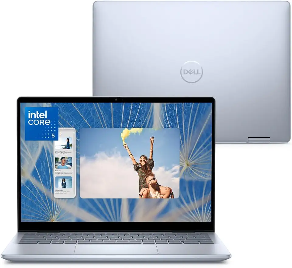Notebook 2 em 1 Dell Inspiron 2IN1-I1300-A30 14" FHD+ Touch Intel® Core™ i5 16GB 512GB SSD Windows 11 Prata Gelo