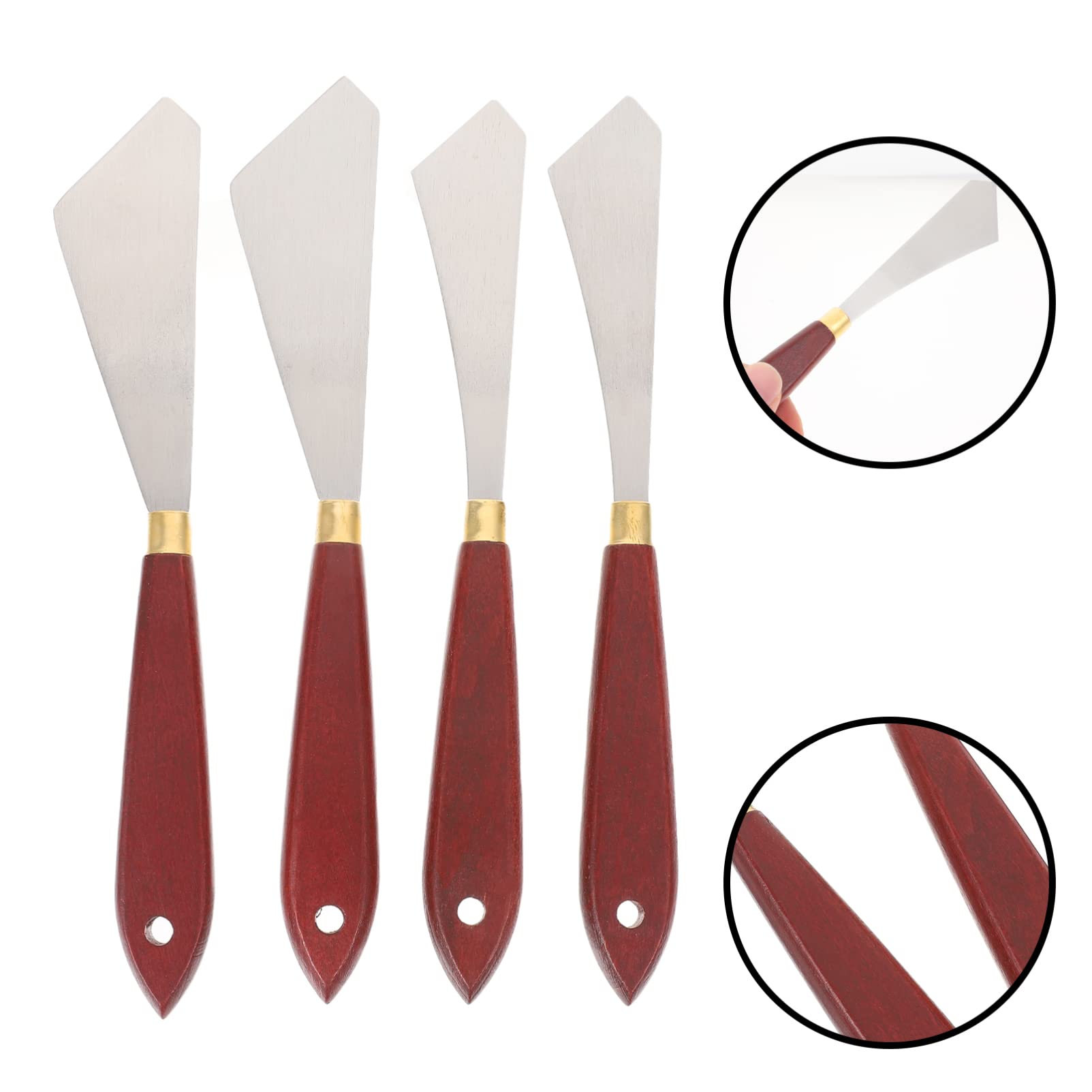 Ciieeo 16stücke Teiliges Malerei Schaber -pigmentmesser Mit Holzgriff Vielseitige Spachtel Für Öl Und Acrylmalerei Und Auftragen Von Farben