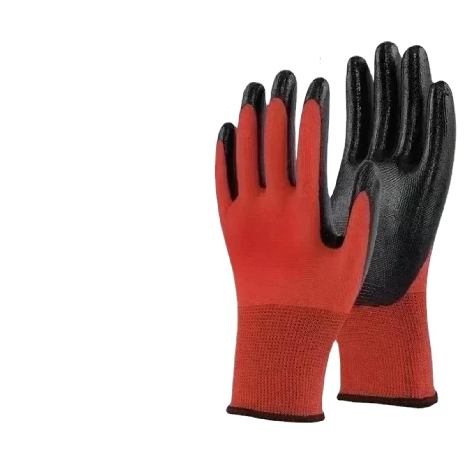 Gants de Travail Lot de 3 Gants de Jardinage for Hommes et Femmes, Gants de Travail en Caoutchouc, Gants de sécurité for Le Travail, la Construction