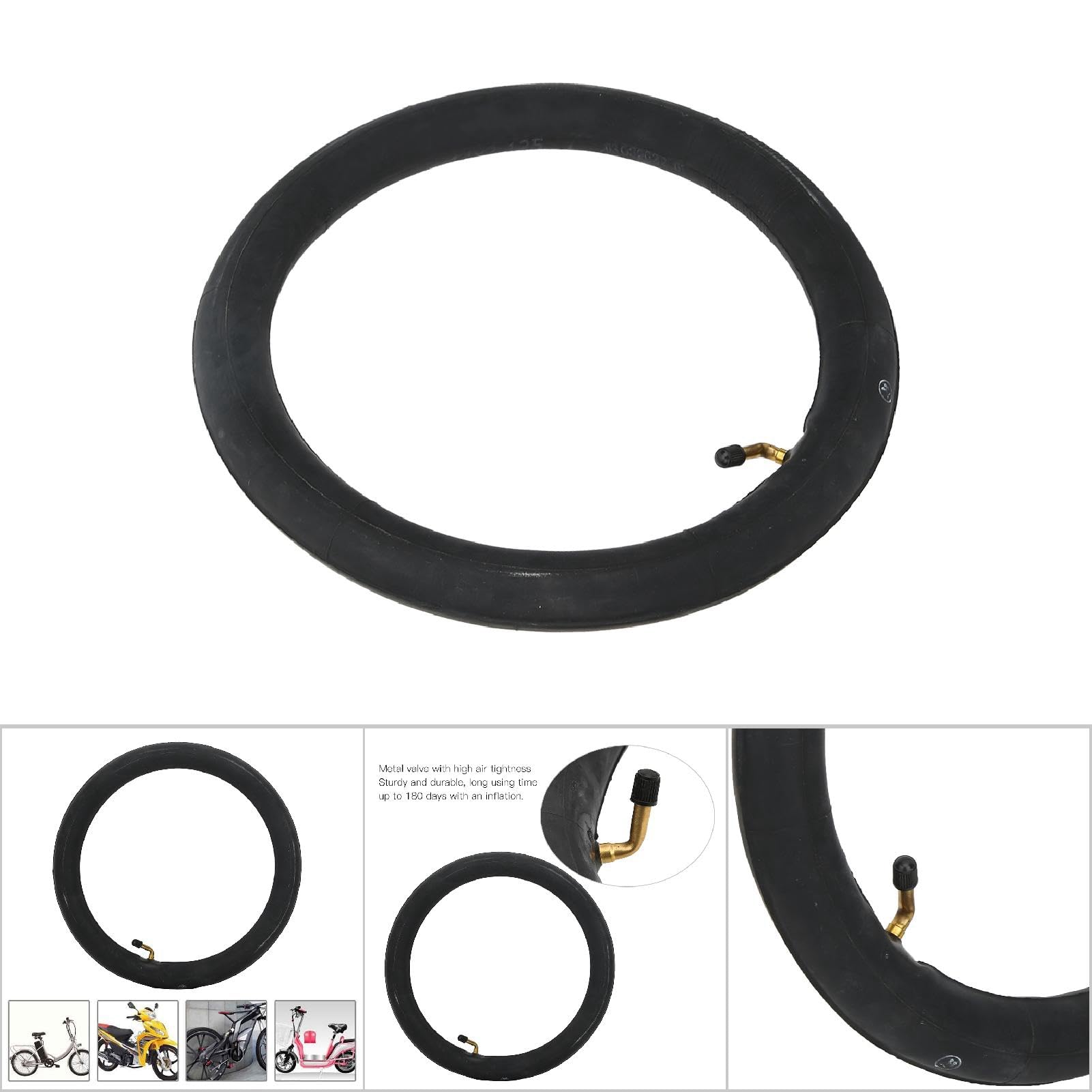 Respicefinem Bicicletta elettrica, tubo interno in gomma butilica resistente, colore nero, disponibile in diverse misure, molto ermetico, a prova di esplosione, accessorio durevole