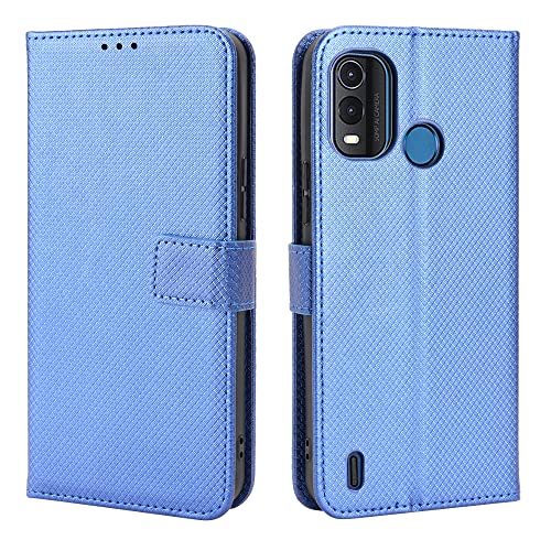 TIANYUE Funda para Nokia G11 Plus, Suave PU Cuero para Nokia G11 Plus Fundas Flip Case Cover, Billetera con Soporte, patrón de Diamante Carcasa para Nokia G11 Plus, Azul