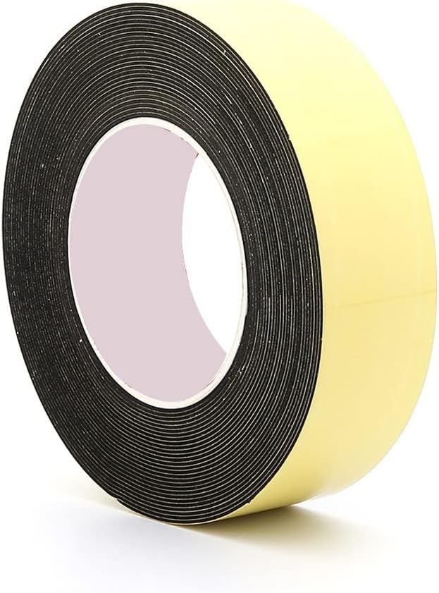 Double Sided Tape Sponge EVA Adhesive Tape Single Side Foam Anti-Collision Seal Strip, for Door Window Single Sided Adhesive Foam Weather Stripping Insulation Tape