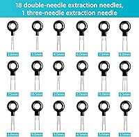 Vista 3 de Kit de herramientas de extracción de terminales, 44 piezas, herramienta de desfilado, conector eléctrico, kit de herramientas de extracción