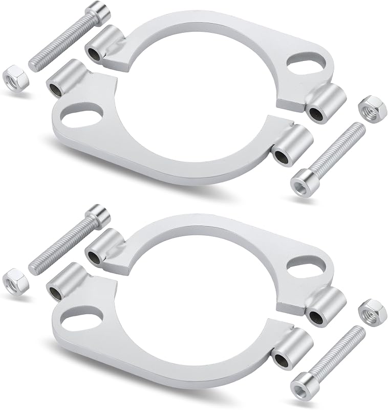 Flange dividida para escapamento EVIL ENERGY em aço carbono – 2 unidades