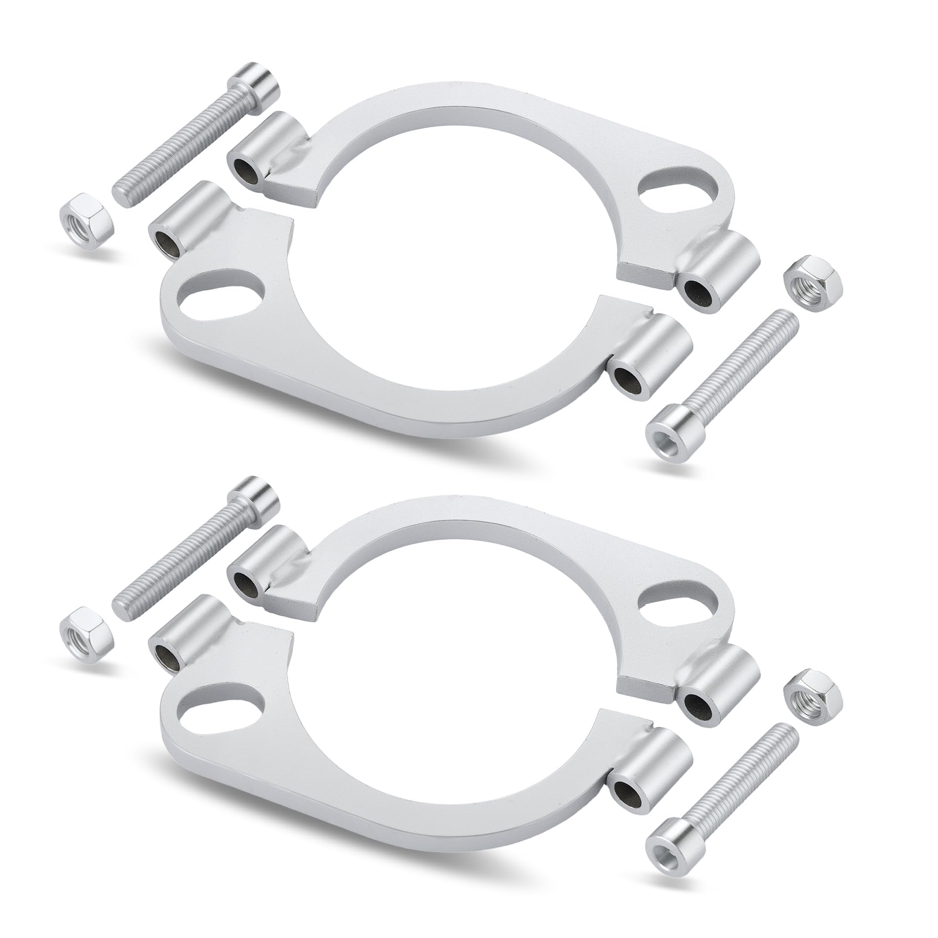 EVIL ENERGY Split Flange Repair Kit Exhaust Flat Oval Flange Connection Carbon Steel Exhaust Flange Replacement 2 2