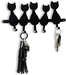 Porta Chaves Parede Decorativo, Gancho, Suporte Chaves Gatos - GEGUTON