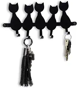 Porta Chaves Parede Decorativo, Gancho, Suporte Chaves Gatos - GEGUTON