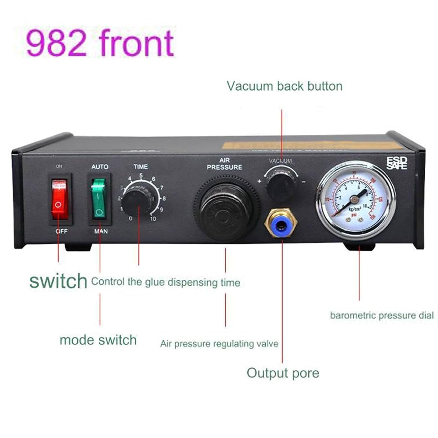 Semi-Automatic Dropper Glue Machine Automatic Liquid Adhesive Controller Digital Display Adjustable Dispensing Interval