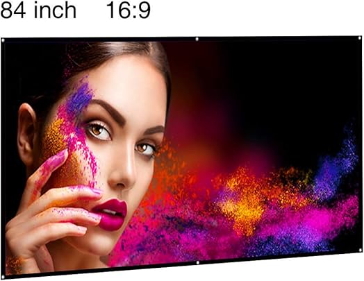 TELO PER VIDEOPROIEZIONE 84 nbsp pollici 16 9 nbsp Portable Proiettore tele pieghevole parete soffitto montaggio tela per Home Cinema Film teatro Presentazione classe Camera Outdoor viaggio TELO PER VIDEOPROIEZIONE 84 nbsp pollici 16 9 nbsp Portable Proiettore tele pieghevole parete soffitto montaggio tela per Home Cinema Film teatro Presentazione classe Camera Outdoor viaggio