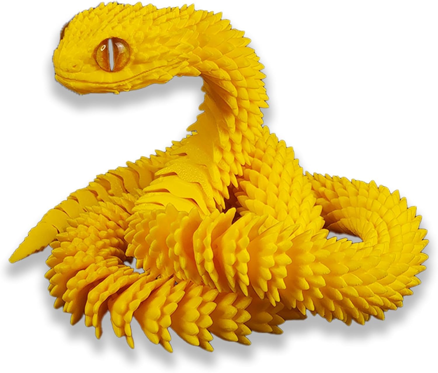 ZHRUOYAO 3D Printed Animals-Snake Viper,3D Printed Snake Toys 3D Printed Animals Animal Model Ornaments Creative Funny Toy Festival Gift for Frends