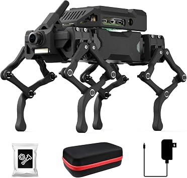 Waveshare WAVEGO Pro 12-DOF Bionic Dog-Like Robot, Open Source for ESP32 and Raspberry Pi, Supports ESP-Now Host-Sub Control Mode, Bulit in Pi5-4GB
