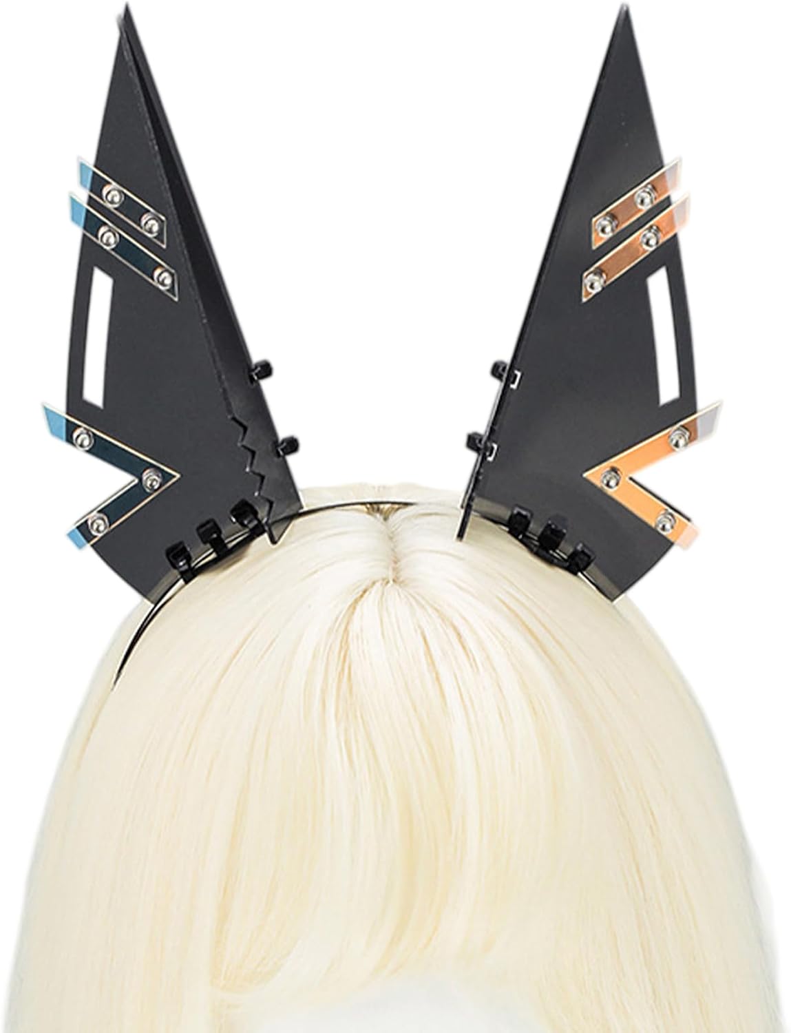 Cyberpunk Mechanical Headband Cosplay | Lightweight Acrylic Headpiece With Unique Futuristic Design, Perfect For Cosplay, Halloween, Parties, Festivals