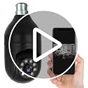 Image of TP PLUS 3MP WiFi Light Bulb Camera for Home Indoor | 360 View | Full HD | Color Night Vision | Motion Detection | Two (Black Light)