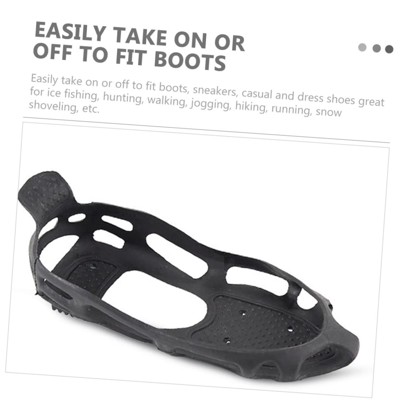 COSMEVIVI Snow Spikes for Boots Accessories Mountaineering Ice Grippers Non-Slip Shoes Covers