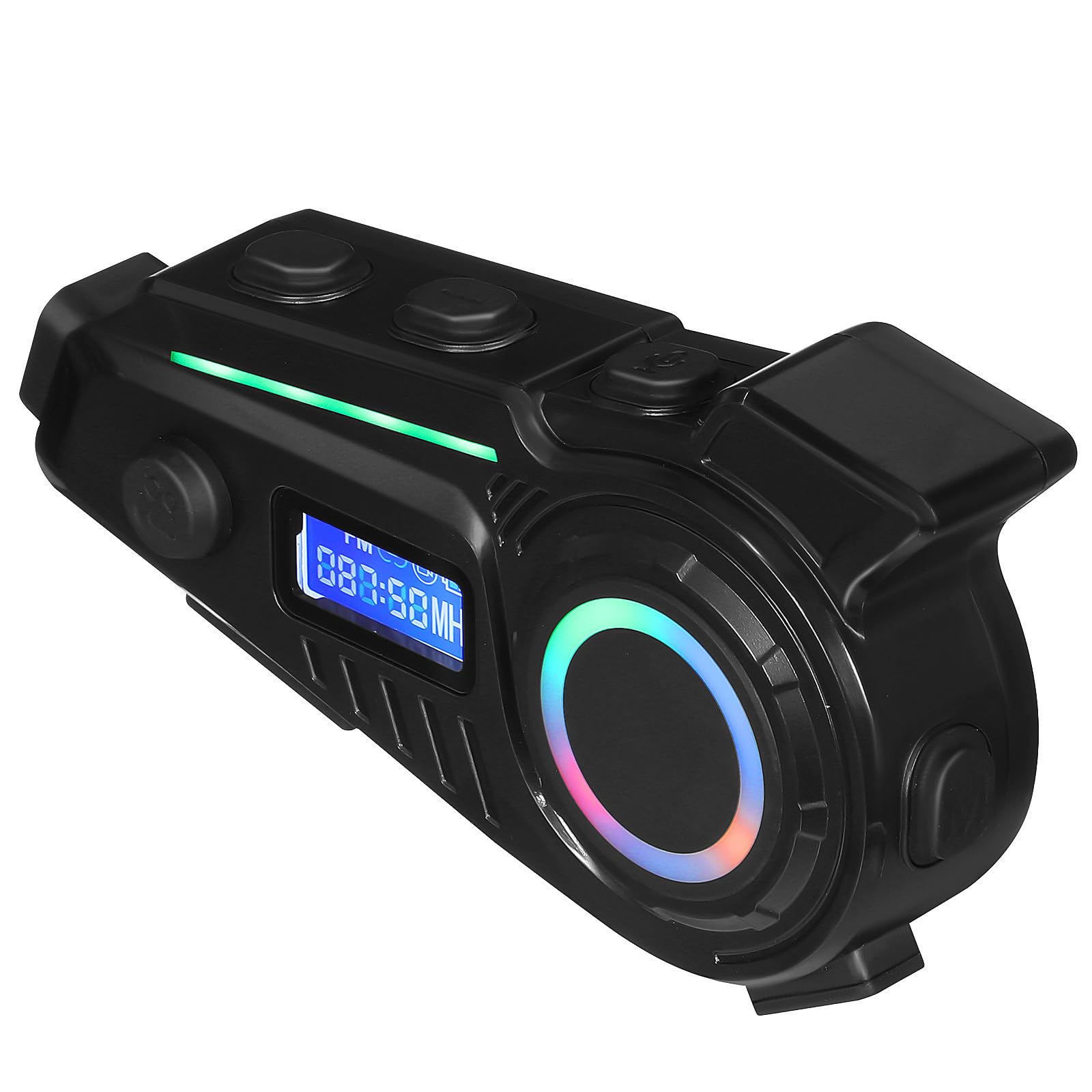 Veemoon Casque Audio pour Moto sans Fil Ip65 Étanche avec Oreillettes Stéréo 32 Go Abs Léger 32g pour Longues Balades à Moto et Ski Version 5.4