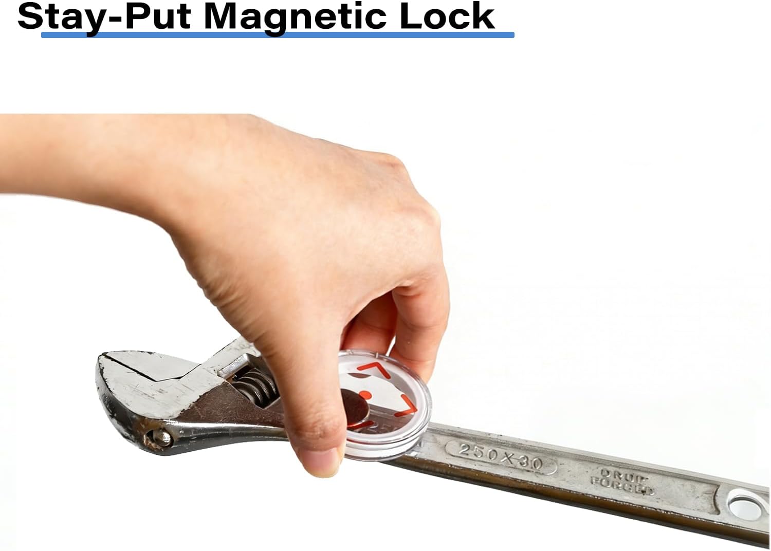 Magnetic Stud Finder, Powerful Magnet Wall Scanner for Drywall and Wood | Easy to Use | No Batteries Required - Visual Effect with Clear Case- 1 Pack