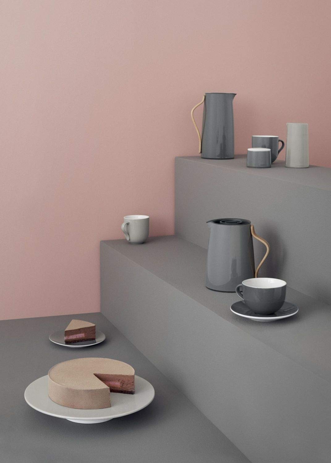 Stelton - Emma Kaffee Isolierkanne - grau - Kaffeekanne - HolmbäckNordentoft