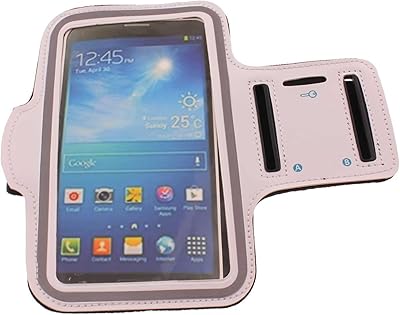 Running Armband Compatible with Nokia C110 Phones - Sports White Gym Workout Case Cover Band