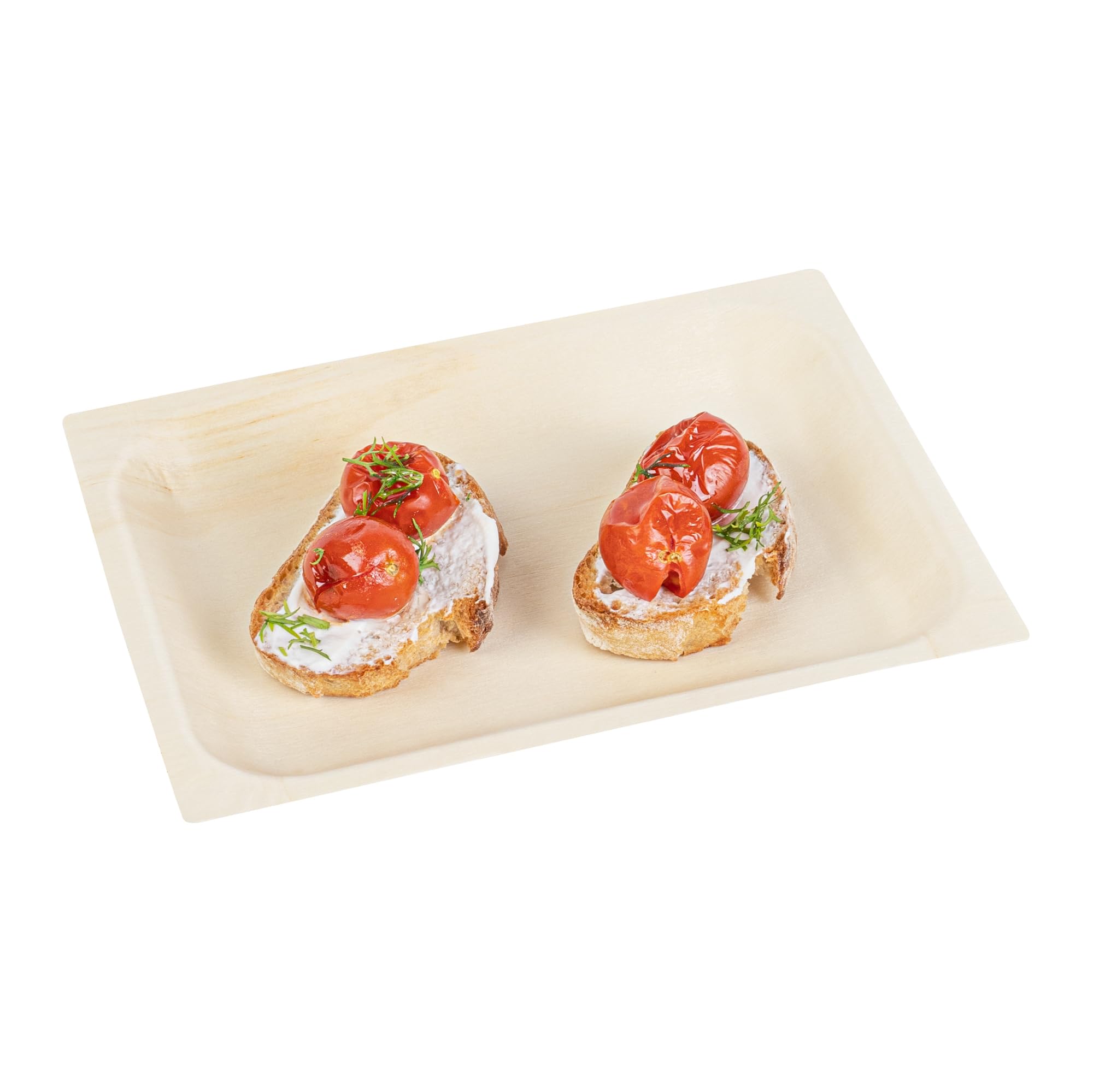 Restaurantware - Platos de servir Taipei de 7 x 5.1 pulgadas, 200 platos desechables para fiestas, sostenibles, a prueba de grasa, platos de madera de álamo, resistentes, para fiestas, bodas, camping,