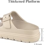 Women's Flat H-Strap Sandals Fashion Ladies Slide Sandals Comfortable Slip On EVA Slippers for Casual Summer,Sandales Pour Femmes