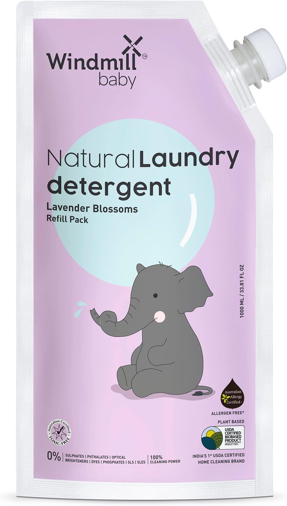 Lavender Blossoms Natural Laundry Detergent Liquid