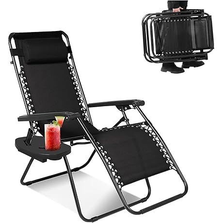 Adjustable Zero Gravity Folding Reclining Lounge Chair