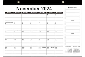 2024-2025 23-24 Desk Calendar: Stay Organized with 20 Months of Scheduling Ease