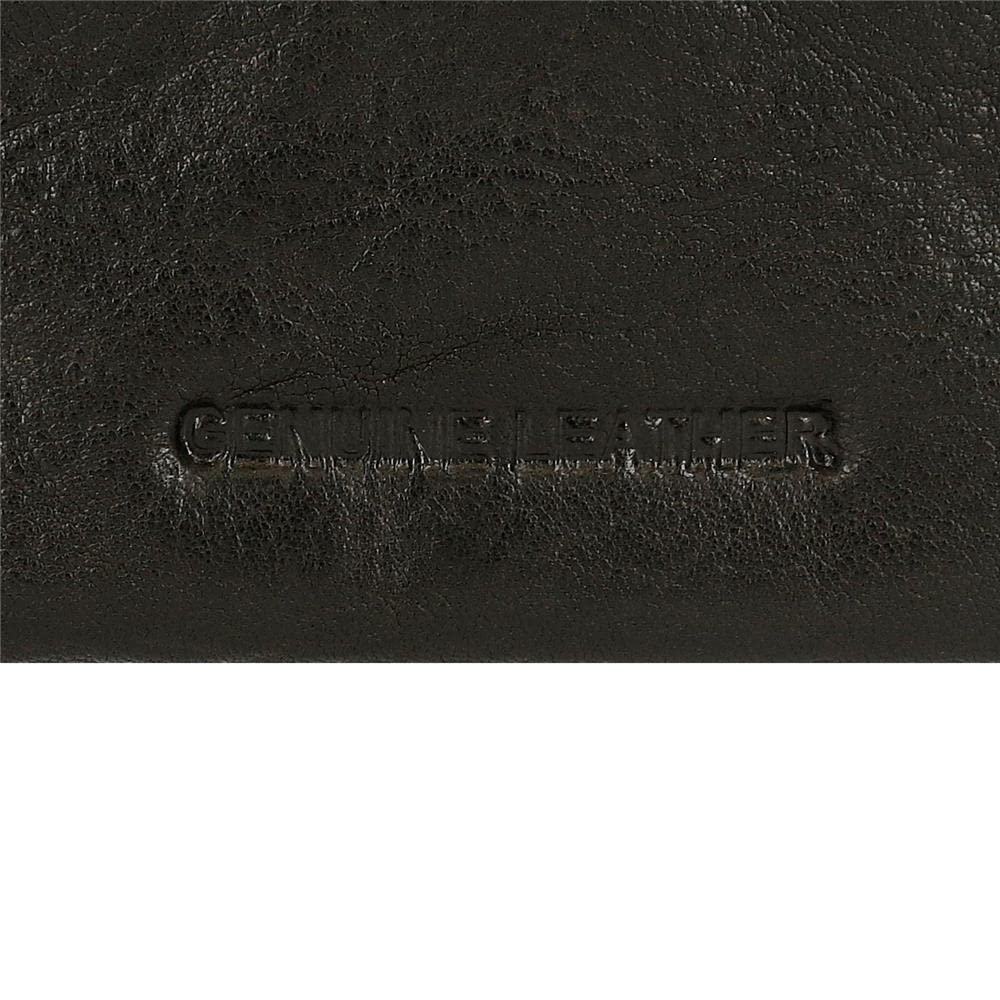 Pepe Jeans Badge Tarjetero Negro 9,5x7,5 cms Piel