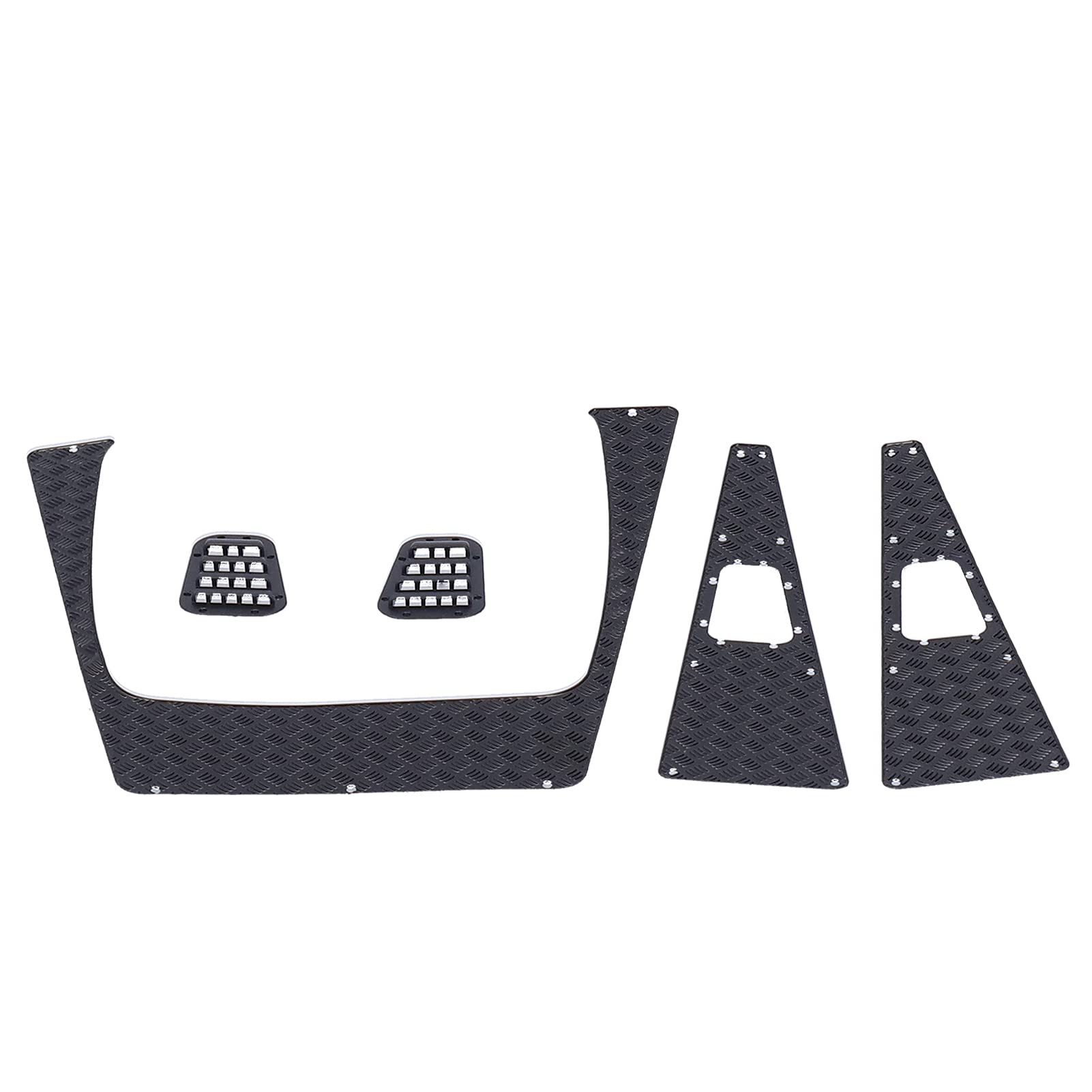 Ketsicart Metal Anti‑Skid Plate, Small in Size Moderate Weight Metal RC Intake Grille High Mechanical Strength High Precision for TRX‑4 TRX4 1/10 RC Car