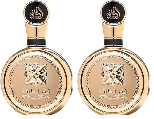 Lattafa Fakhar Gold Extrait Eau de Parfum Spray (Unisex) 3.4 oz (Pack of 2)