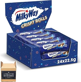 Milky Way Crispy Rolls Chocolate Bar 22.5g Pack Of (24 Bars (Full box))