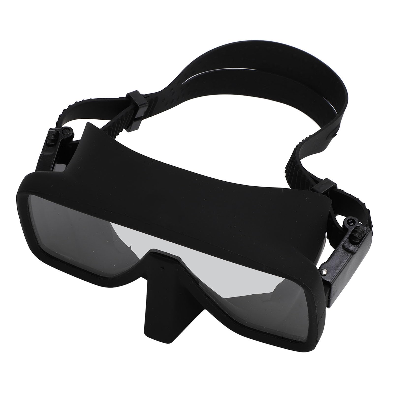 Schimer Gafas de Buceo Silicona Negra HD Vidrio Templado a Prueba de Fugas para Buceo y Snorkel 1 Unidad