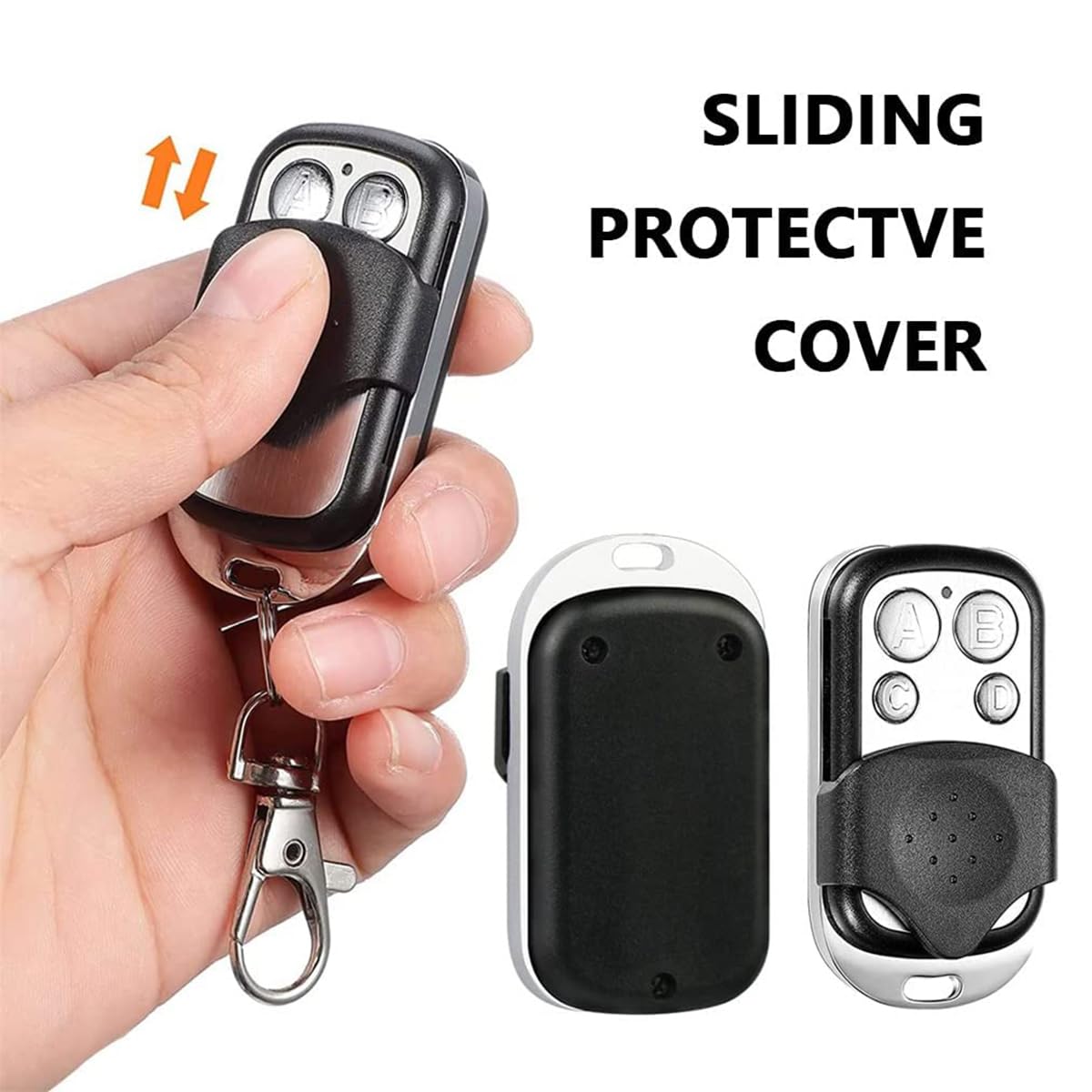 Garagedeur afstandsbediening, 433,92 MHZ Garagedeuropener Klonen Afstandsbediening Sleutel met Sleutelhanger Leer Knop voor Auto Overhead Deur Poort LED Licht Garagedeur afstandsbediening, 433,92 MHZ Garagedeuropener Klonen Afstandsbediening Sleutel met Sleutelhanger Leer Knop voor Auto Overhead Deur Poort LED Licht