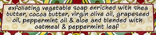 Miniatura 2 de Peppermint and Aloe Shea Butter Soap, Set of 3 Bars, 6.4 Ounces Each